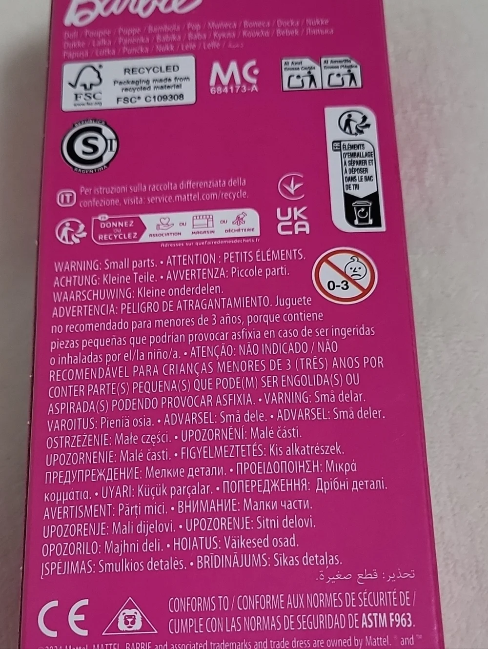 Mattel barbie pink